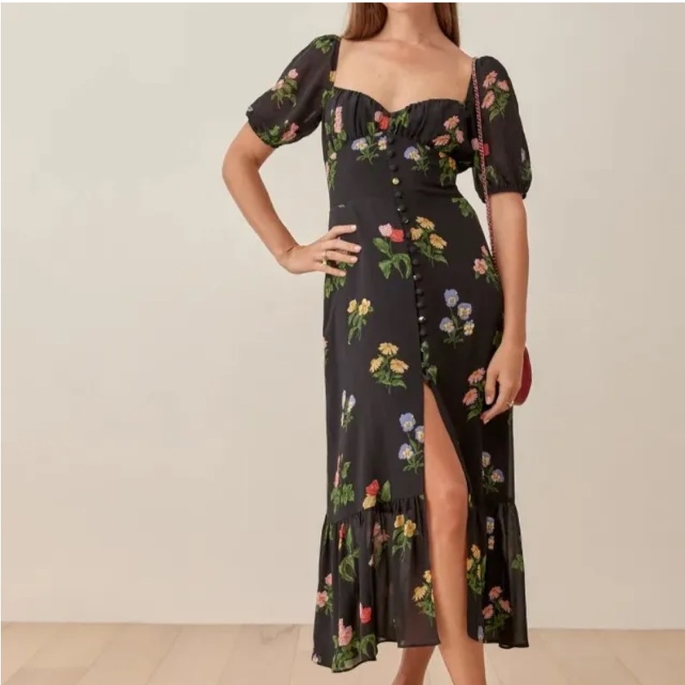 NWT Reformation Charlee Dress in Night Bloom 0